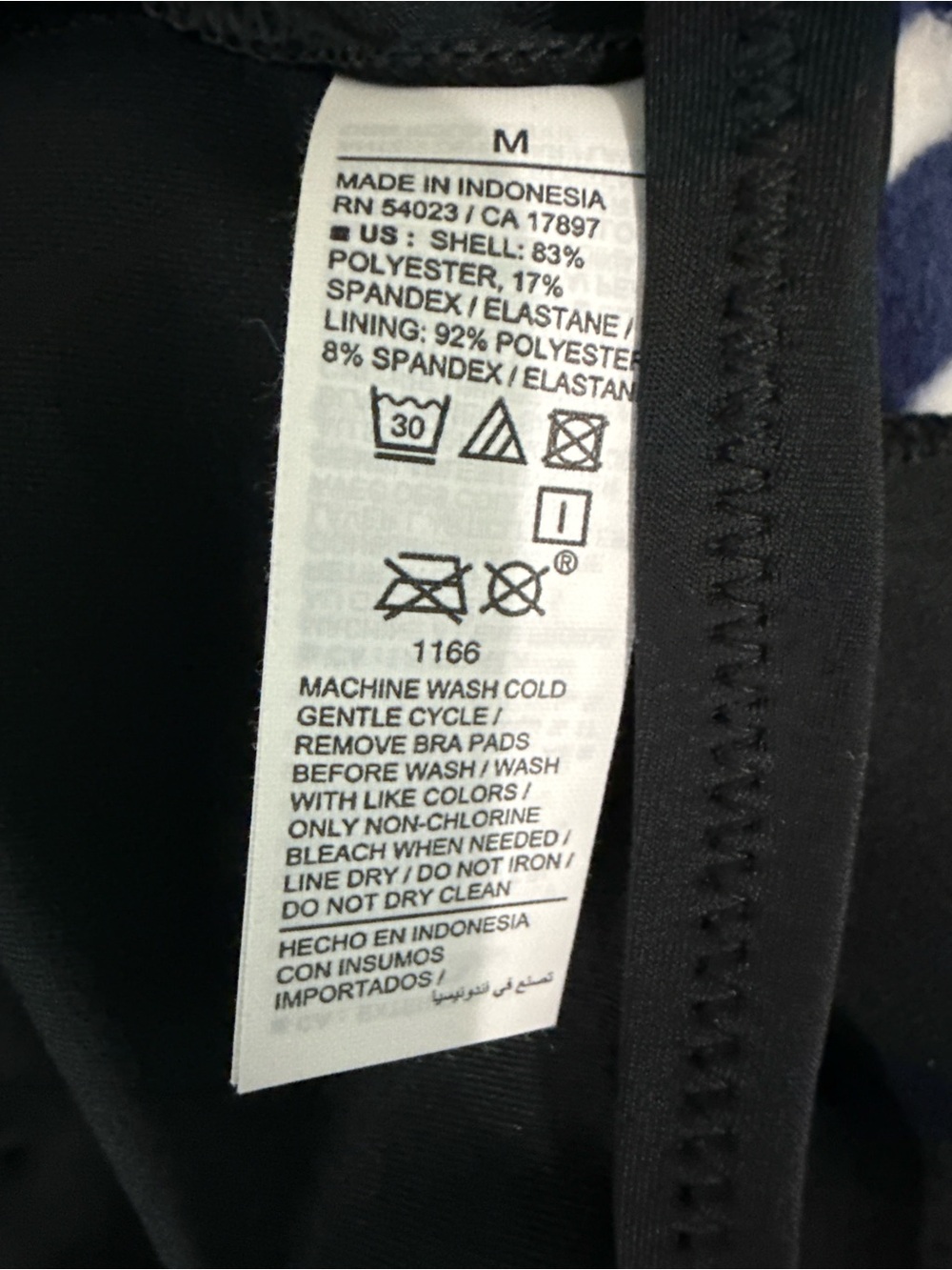 Target Black Deep V Swim Bikini Top - Picture 4 of 6